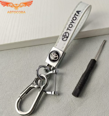 Брелок на ключи белый Toyota
